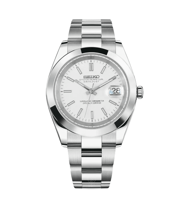 Seiko Mod Oyster Perpetual White