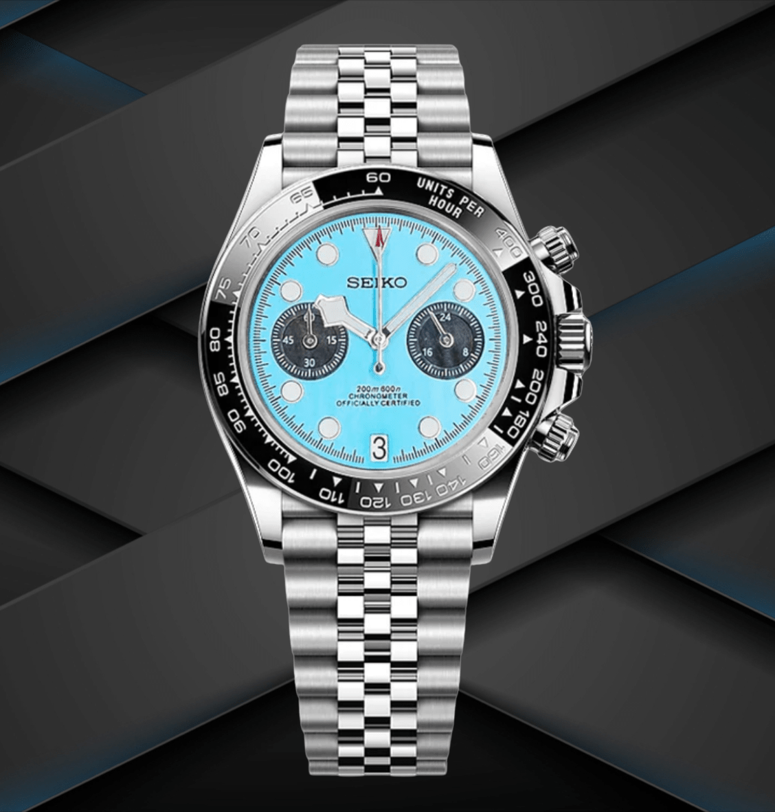 Seiko Mod Black Bay Chrono Blue